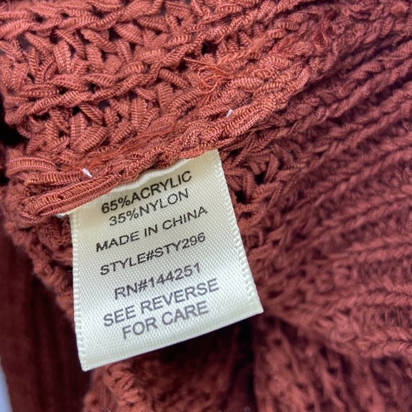 Burgundy Knit Cropped Cardigan NWT Sincerely Jules Revolve Academia - Picture 4 of 4